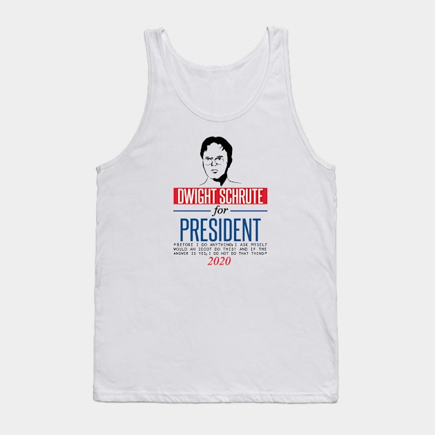 Dwight Schrute for President Tank Top by mariansar